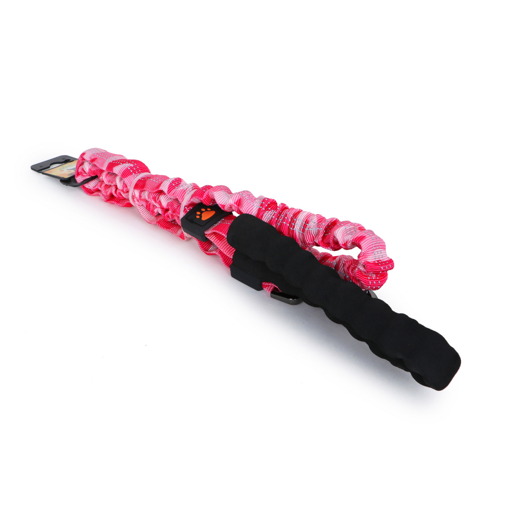 Shock Absorbing Stretch Leash, 2.5 Feet (Pink)