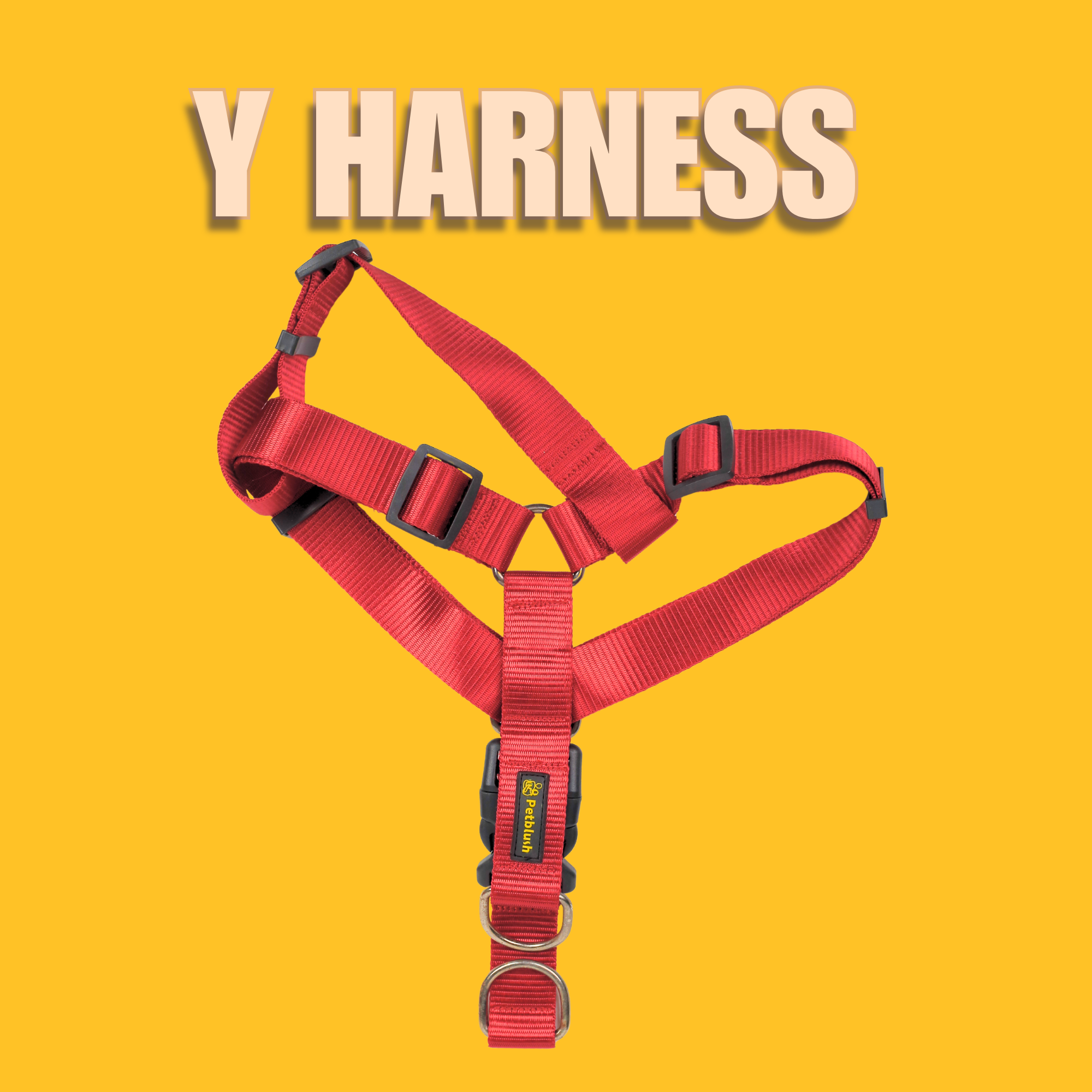 Petblush Y Harness with Lock Buckle For Dogs