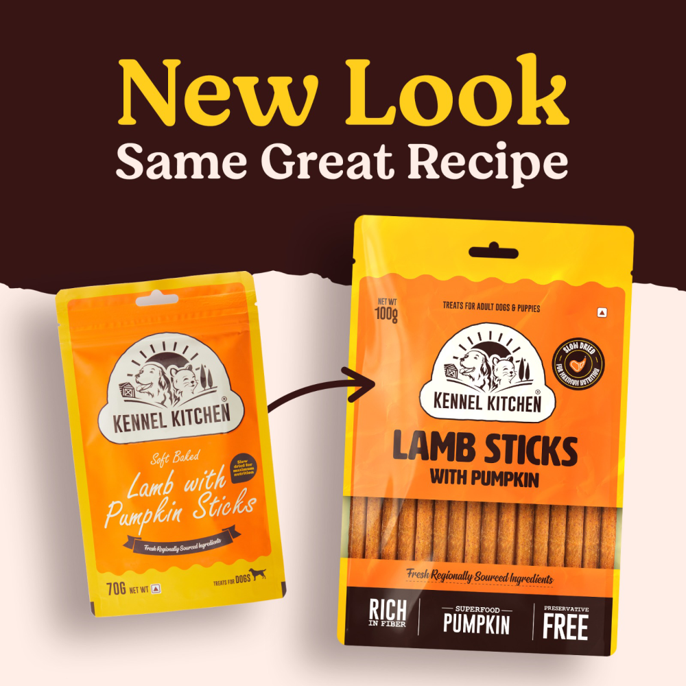 Kennel Kitchen Lamb Sticks with Pumpkin Stick Dog Treats