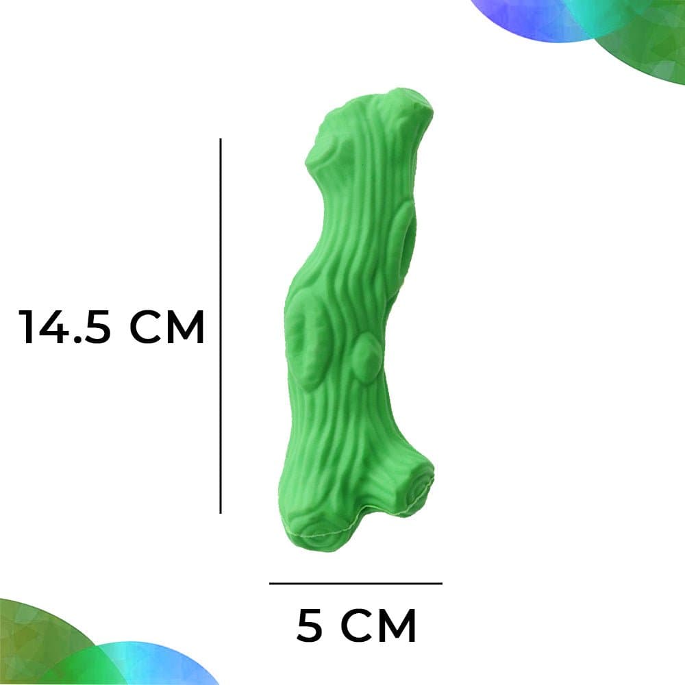 Goofy Tails Tree Trunk Chew Toys for Dogs (Green)