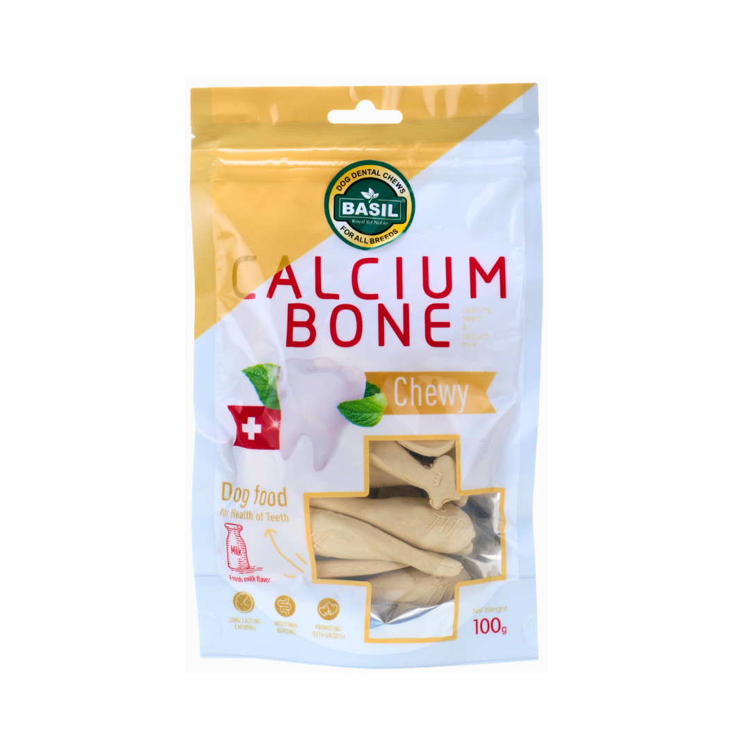 BASIL Calcium Bone Treat for Dogs & Puppies | 100 Grams