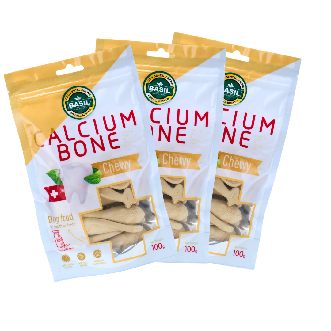 BASIL Calcium Bone Treat for Dogs & Puppies | 100 Grams