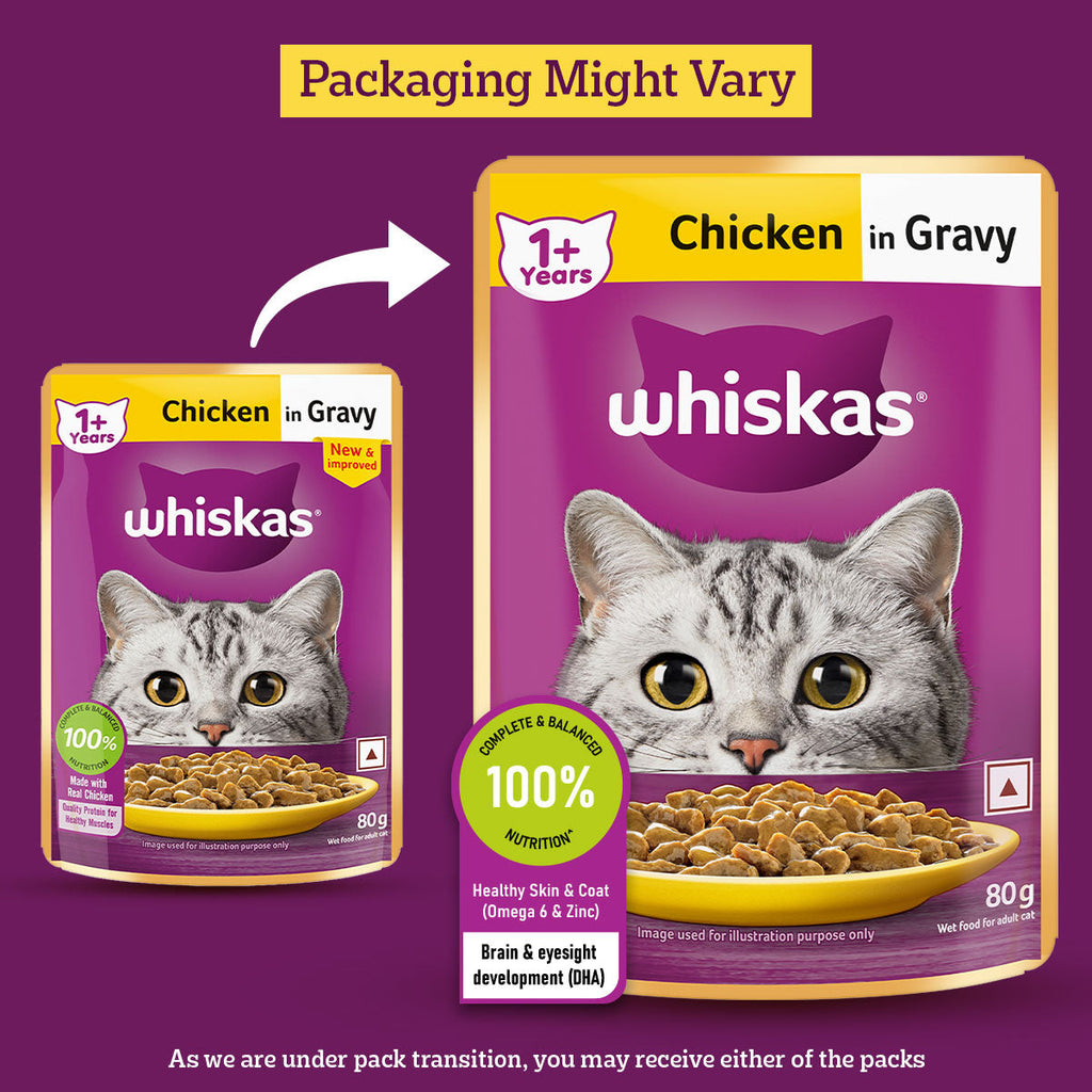 Whiskas Chicken in Gravy Adult Cat Wet Food