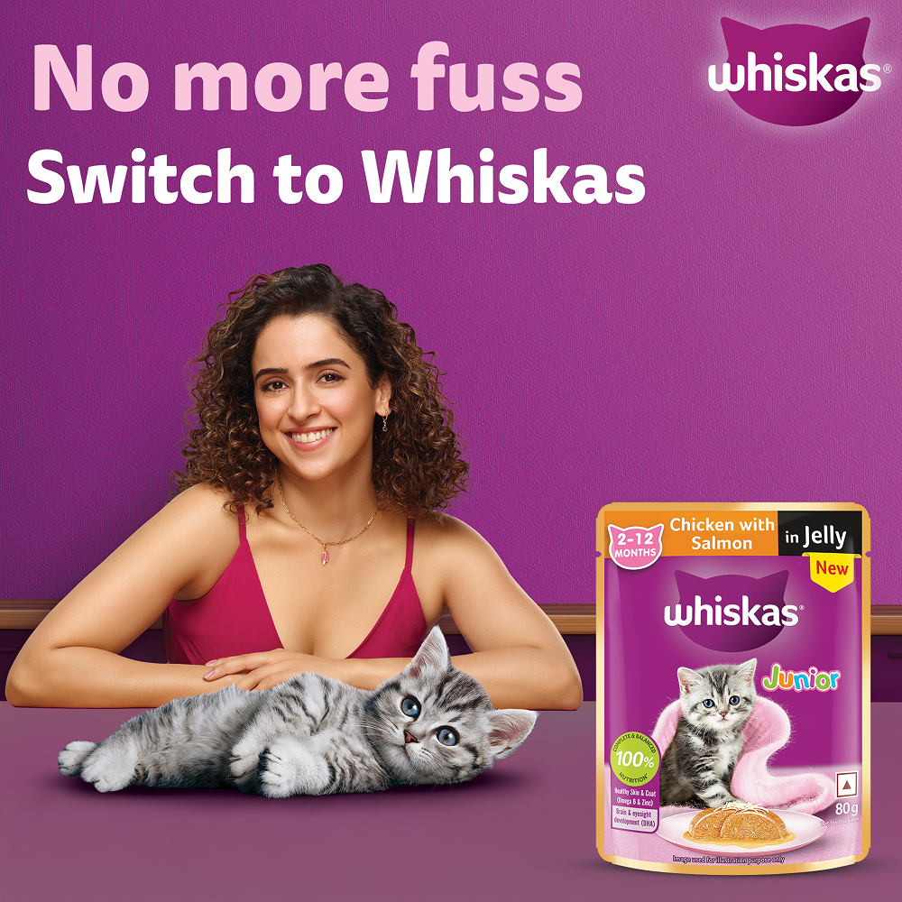 Whiskas Chicken with Salmon in Jelly Kitten (2-12 Months) Cat Wet Food