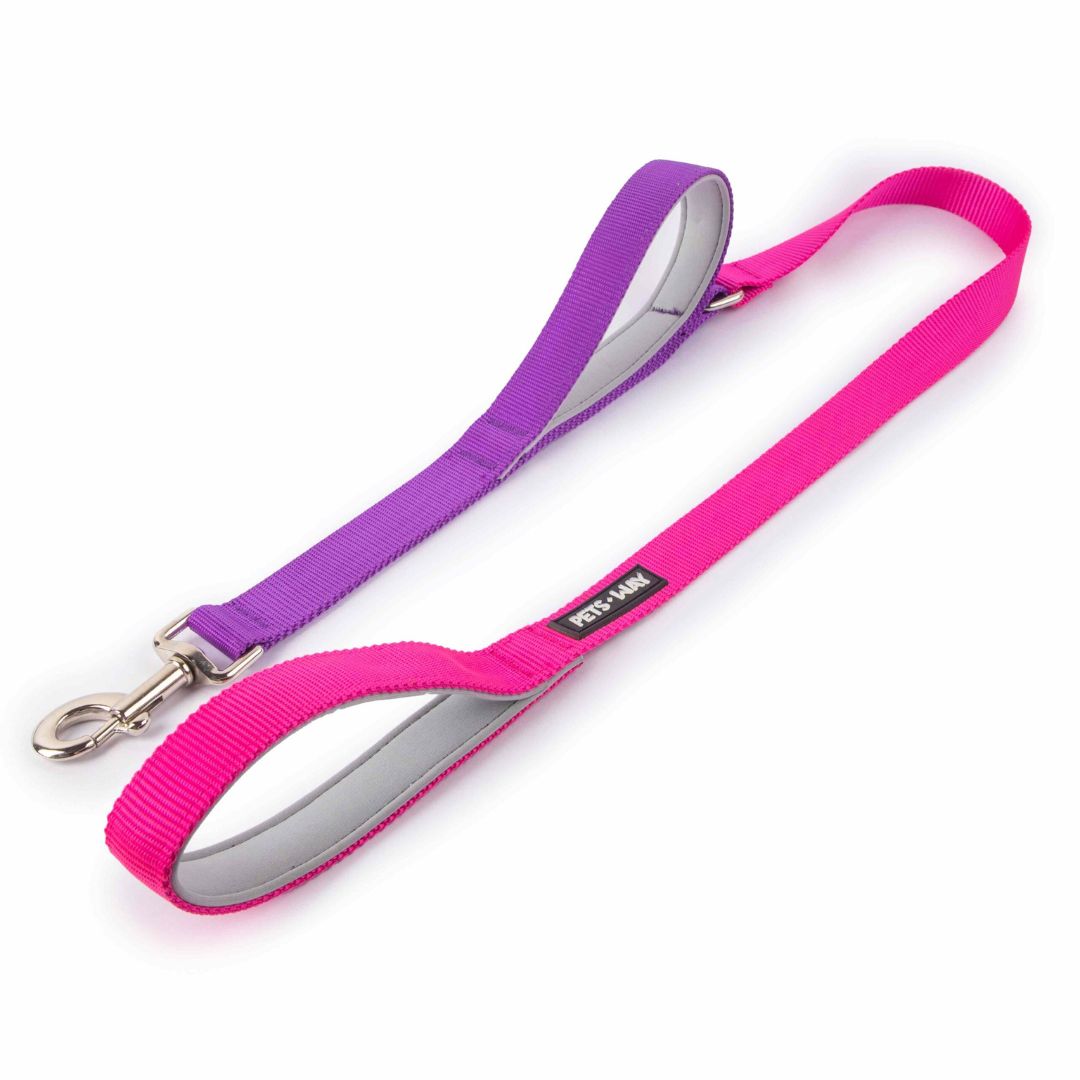 Fuschia & Amethyst - Traffic / Dual Handle  Leash