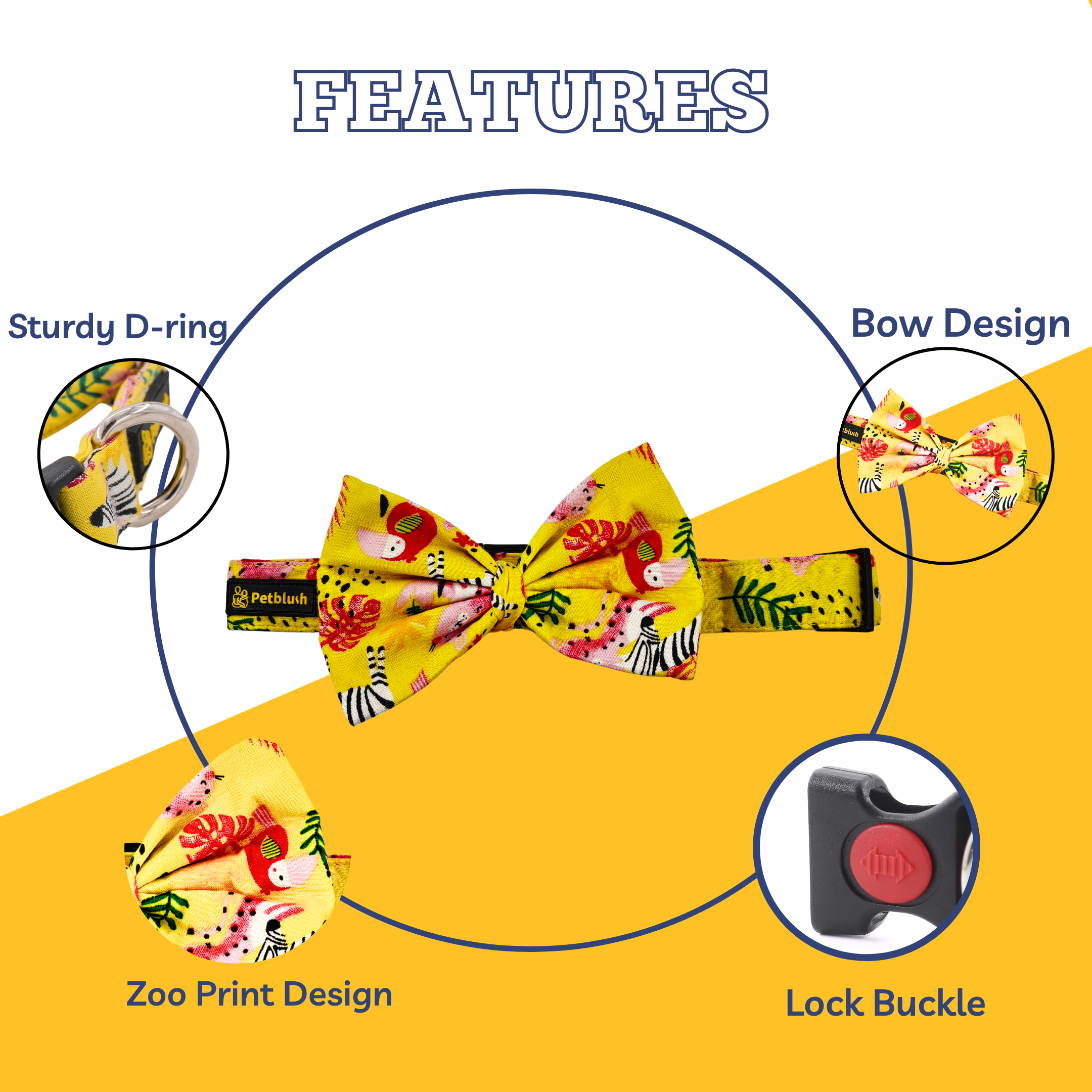 PetBlush Zoo Print Collar