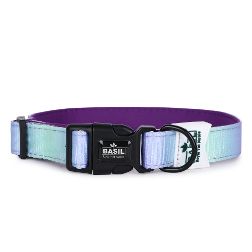 Basil Adjustable Padded Collar for Dogs (Purple/Blue)