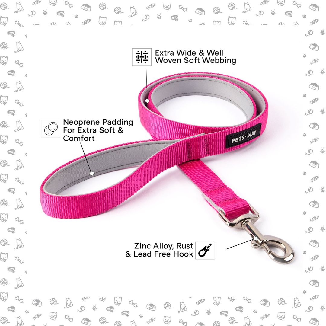 Fuschia Dog Leash