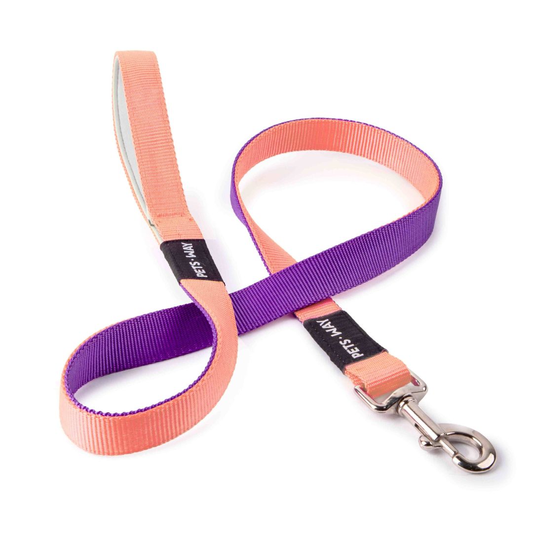 Peach & Amethyst - Dual Color Leash