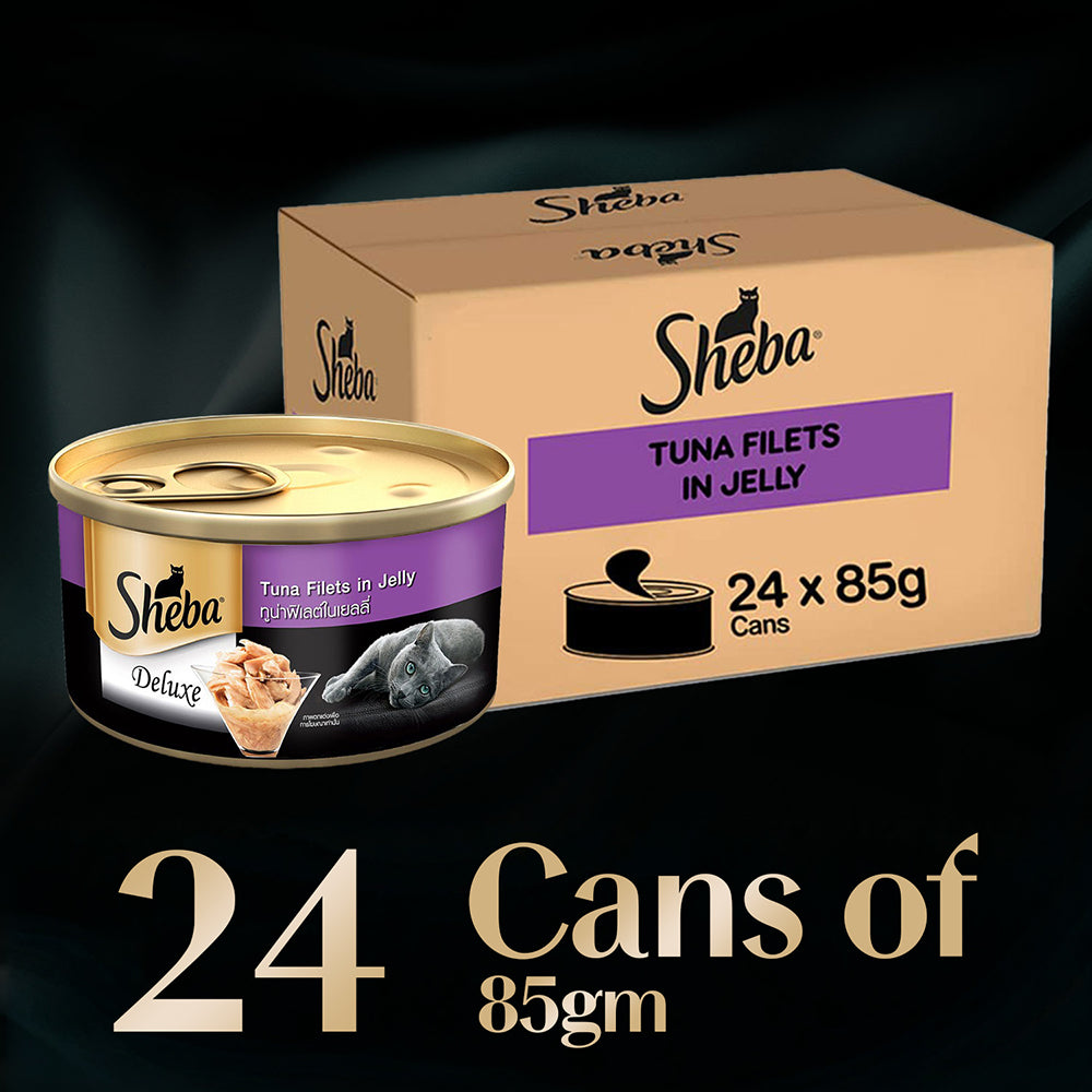 Sheba Pure Tuna Filets in Jelly Premium Cat Wet Food