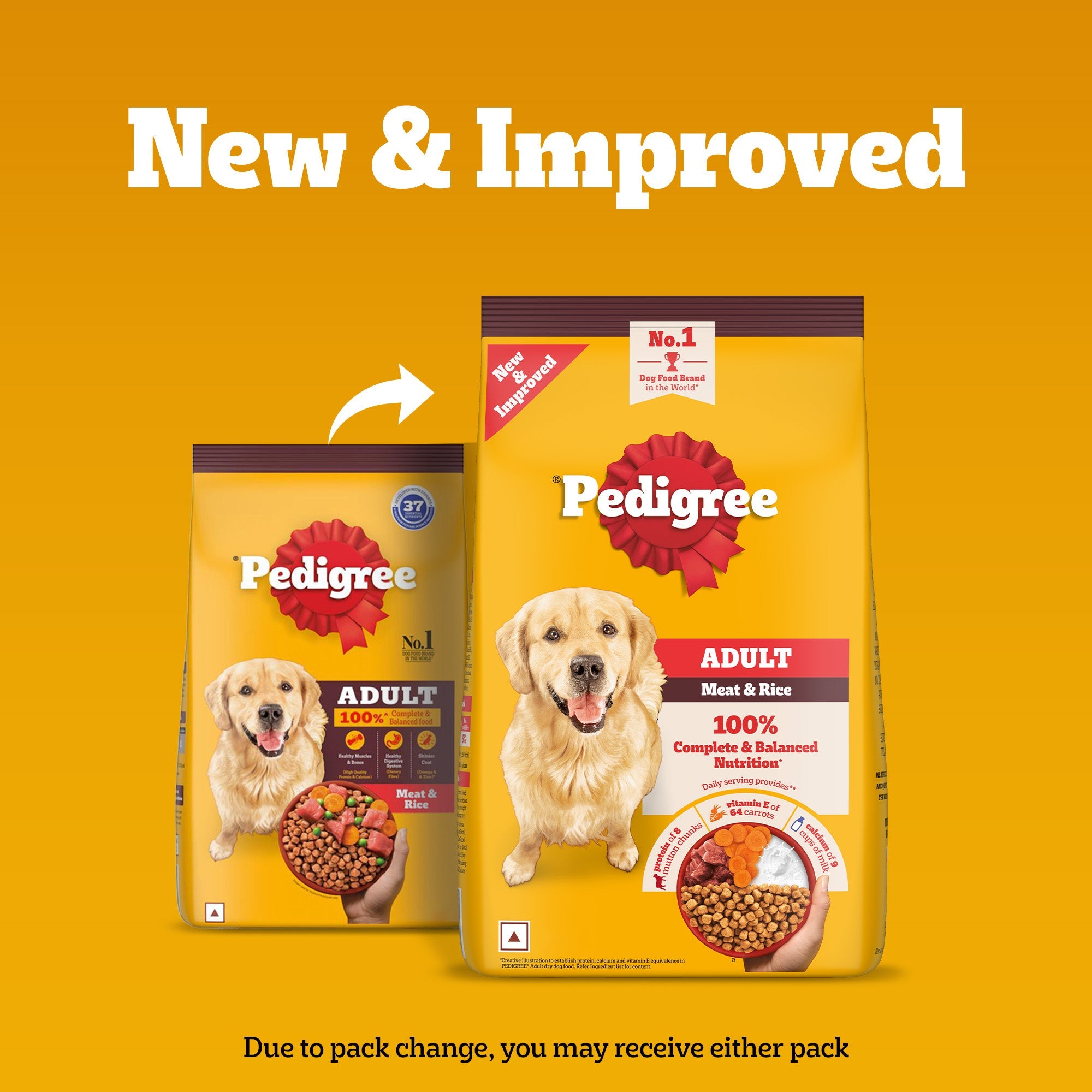 Pedigree Meat & Rice Adult Dog Dry Food