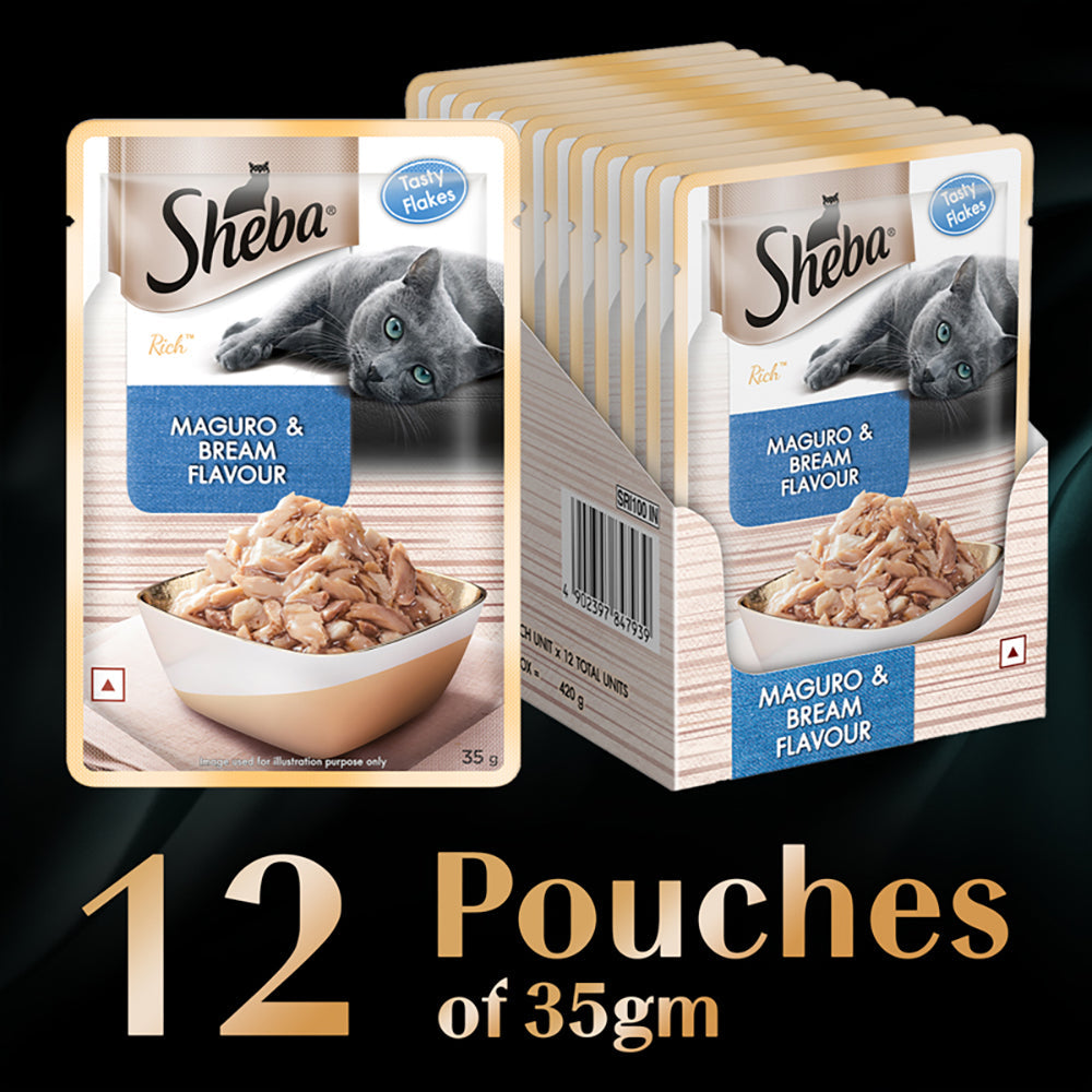 Sheba Maguro & Bream Fish Mix Premium Cat Wet Food