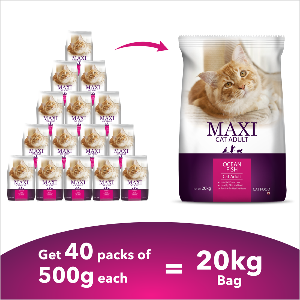 Maxi Adult Ocean Fish Adult Dry Cat Food Bulk Buy