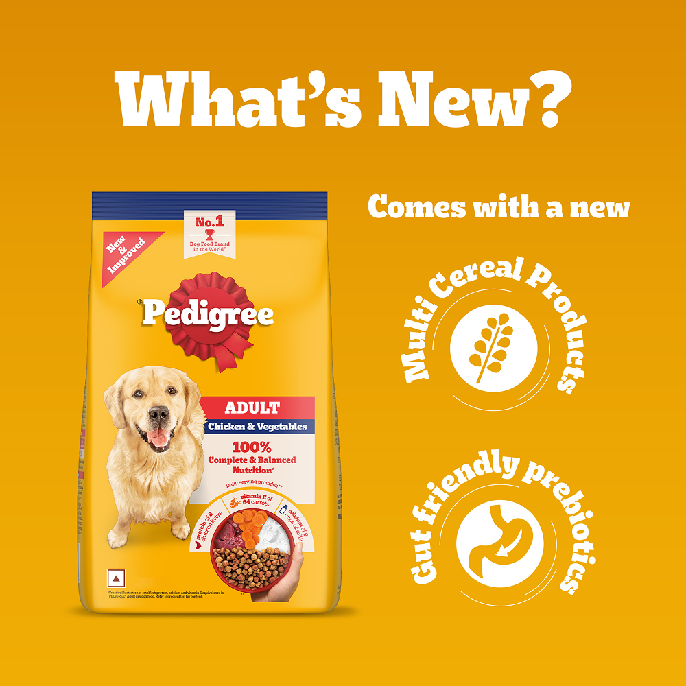 Pedigree Chicken and Vegetables Adult Dog Dry Food