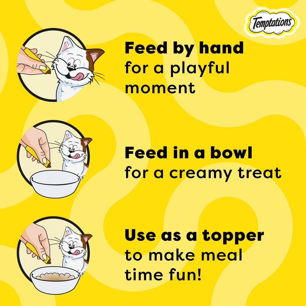 Temptations Creamy Purrrr ee Salmon & Cheese Cat Treats