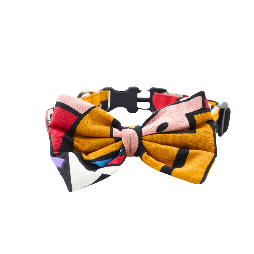 Petblush Red Funky Bow Collar
