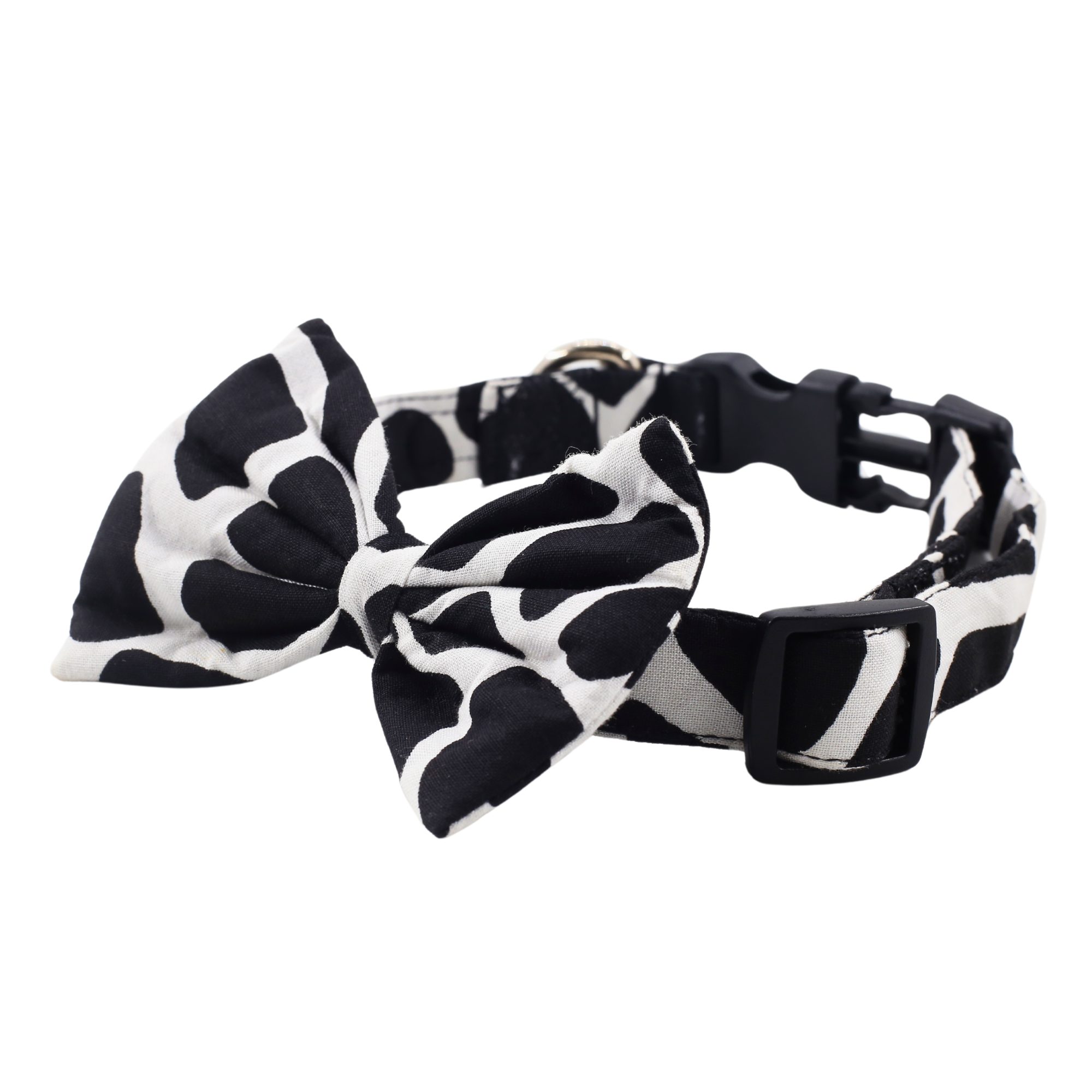 Petblush Cow Print Bow Collars For Dogs