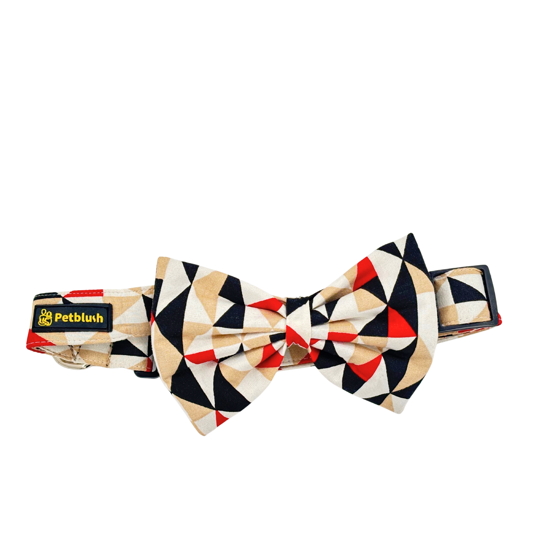 Petblush Geometrical Abstract Bow Collars For Dogs
