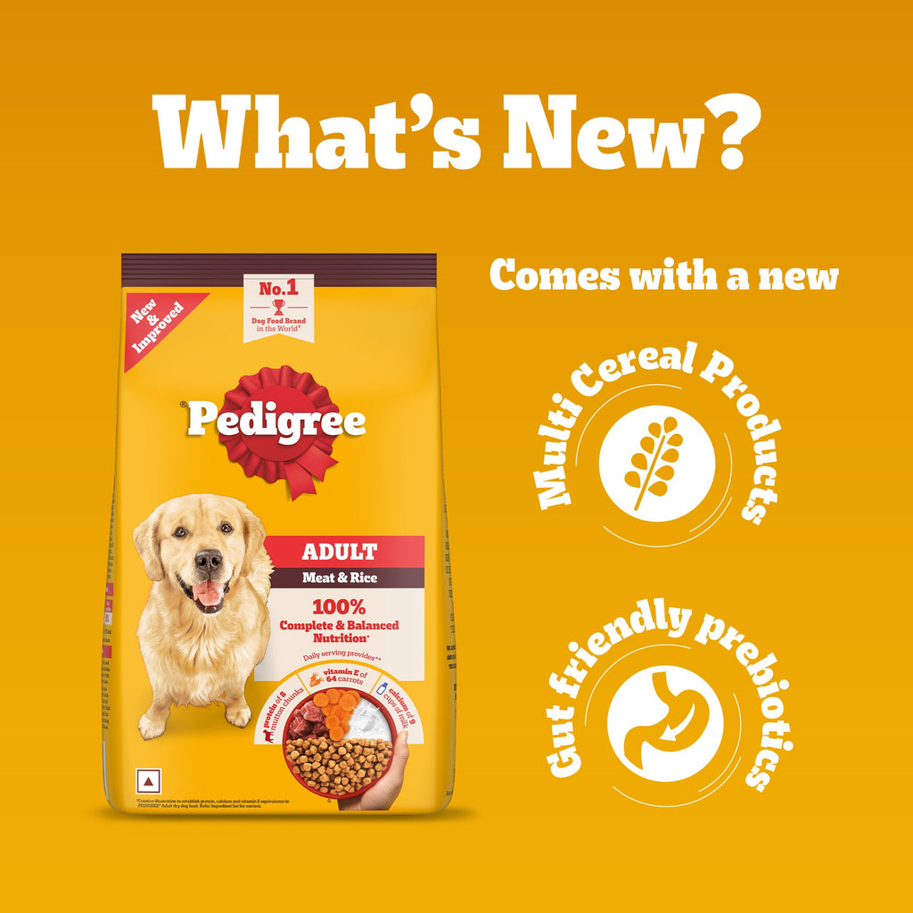 Pedigree Meat & Rice Adult Dog Dry Food