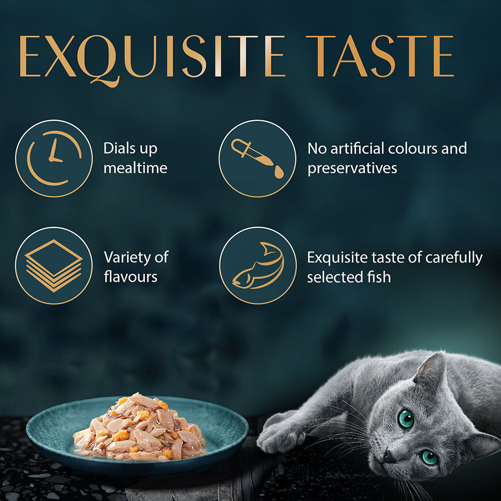 Sheba Skipjack & Salmon Fish Mix Cat Wet Food