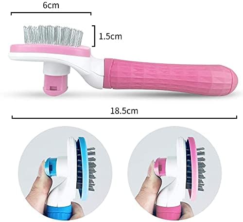 Petblush Pink Slicker Comb Brush Pet Grooming Dog Brush Daily Use to Clean Loose Fur & Dirt Great for Dogs and Cats with Medium Long Hair Deshedding Brush Dog Hair