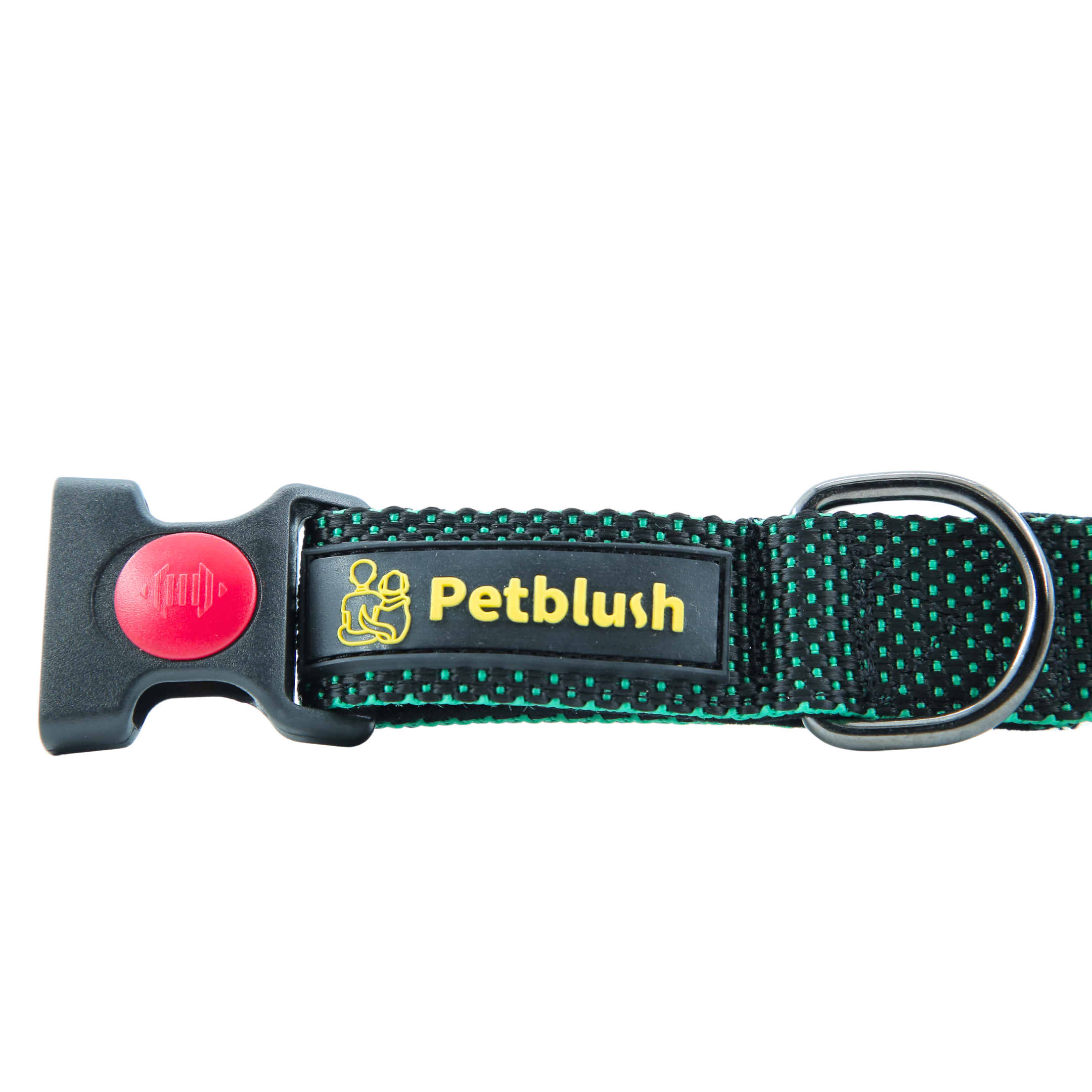Petblush Dotted Padded Collar With Lock Buckle