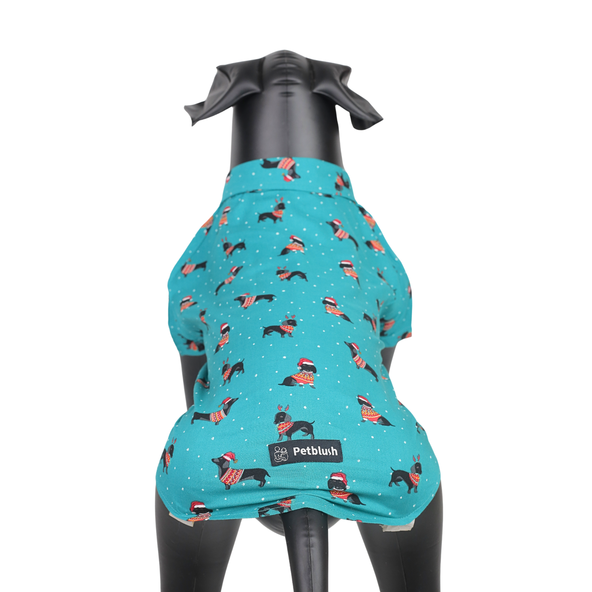 Petblush Christmas Dog Print Shirt