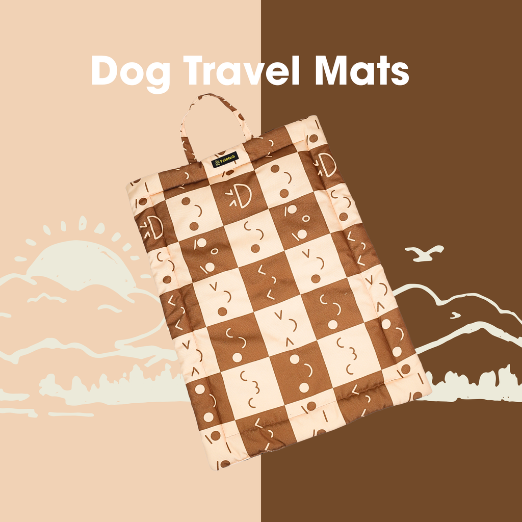 Petblush Emoji Foldable Travel Mat For Dogs and Cats