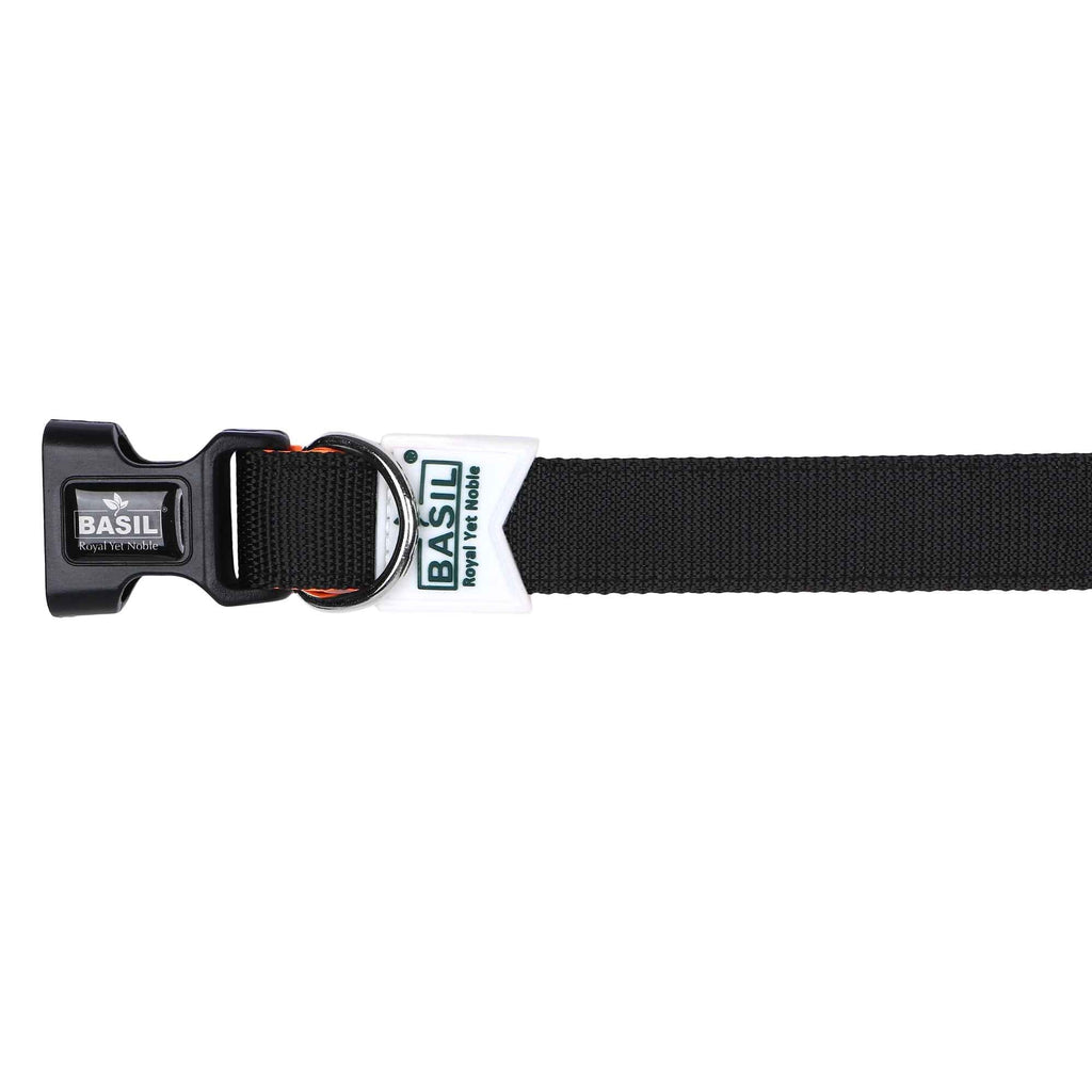 Padded Adjustable Collar for Dogs, Puppies & Cats (Black)