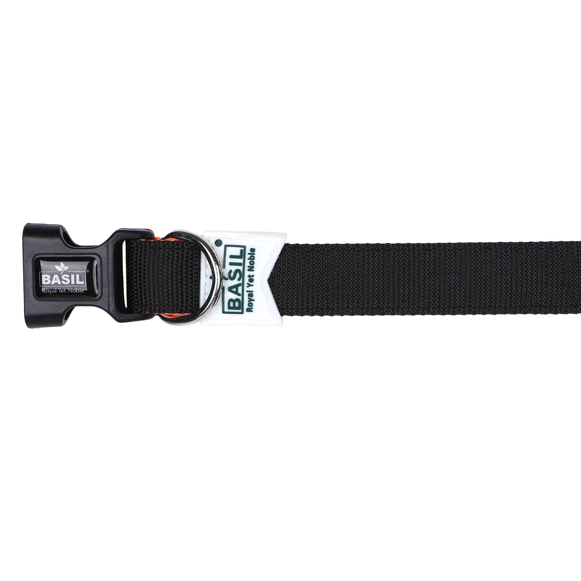 Padded Adjustable Collar for Dogs, Puppies & Cats (Black)