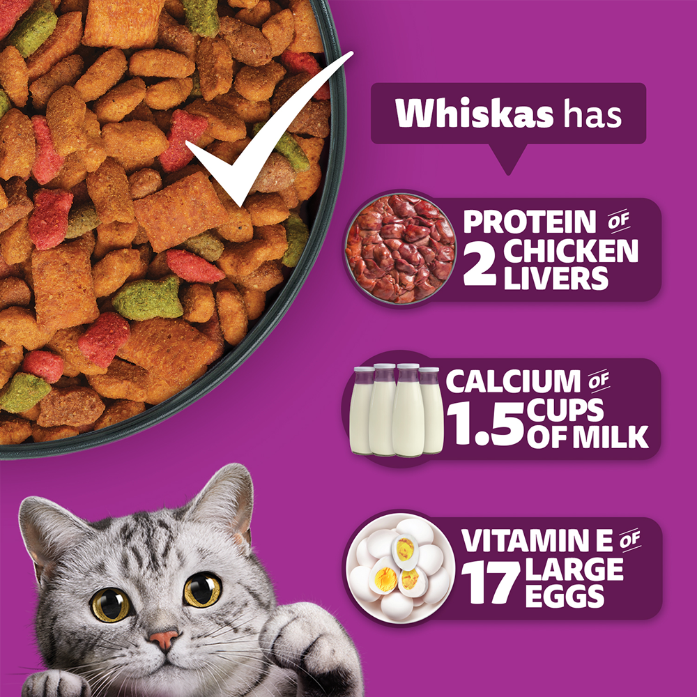 Whiskas Mackerel Flavour Adult Cat Dry Food