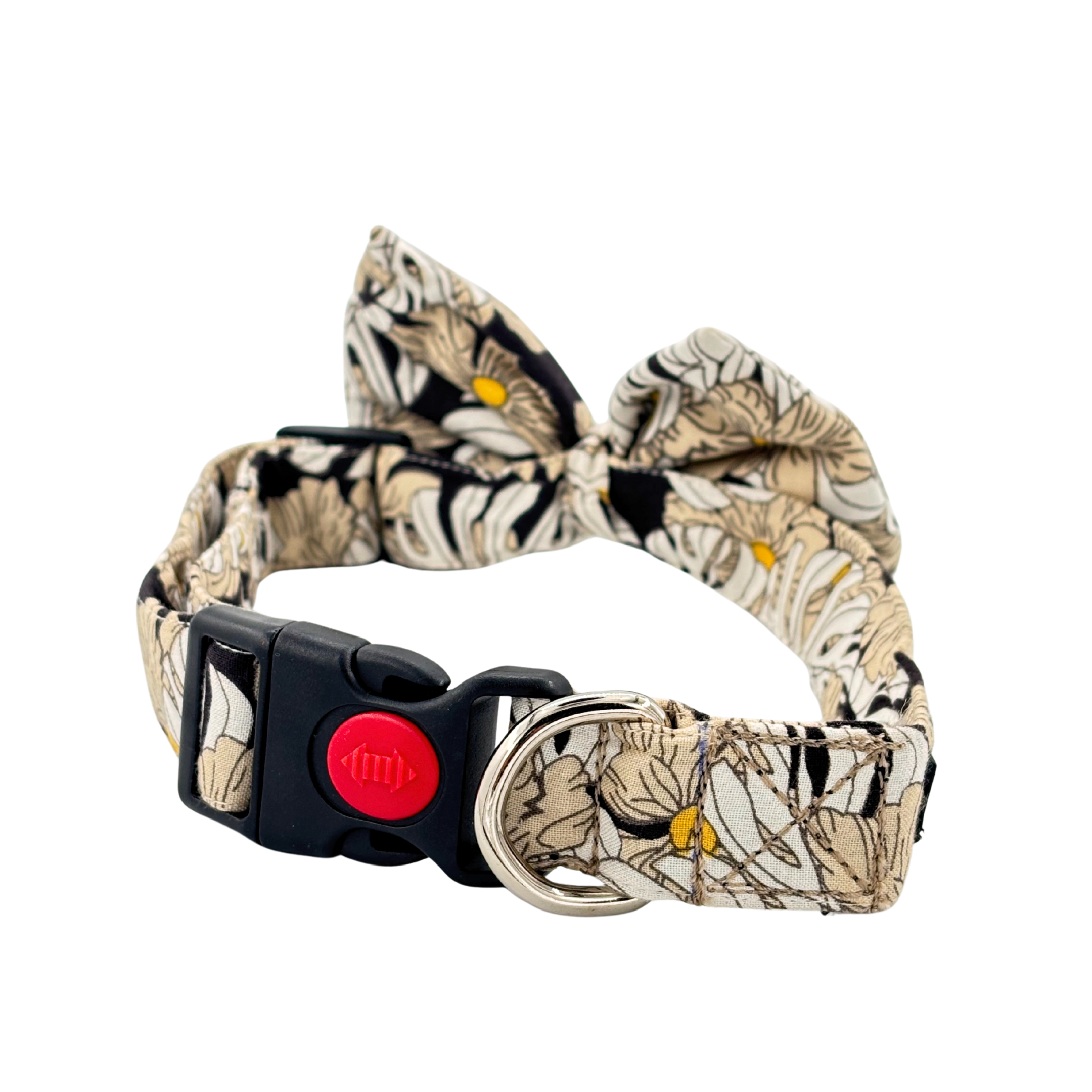 Petblush Floral Print Bow Collars For Dogs