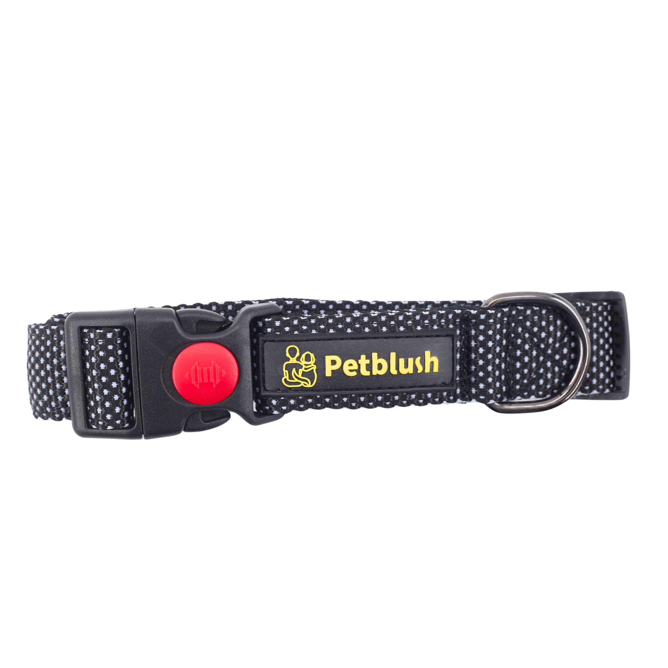 Petblush Dotted Padded Collar With Lock Buckle