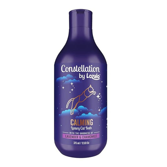 Constellation By Lozalo Calming Cat Shampoo, 375 ml | pH Balanced, Sulphate & Paraben Free Shampoo for All Cat & Kitten Breeds | with Lavender & Chamomile