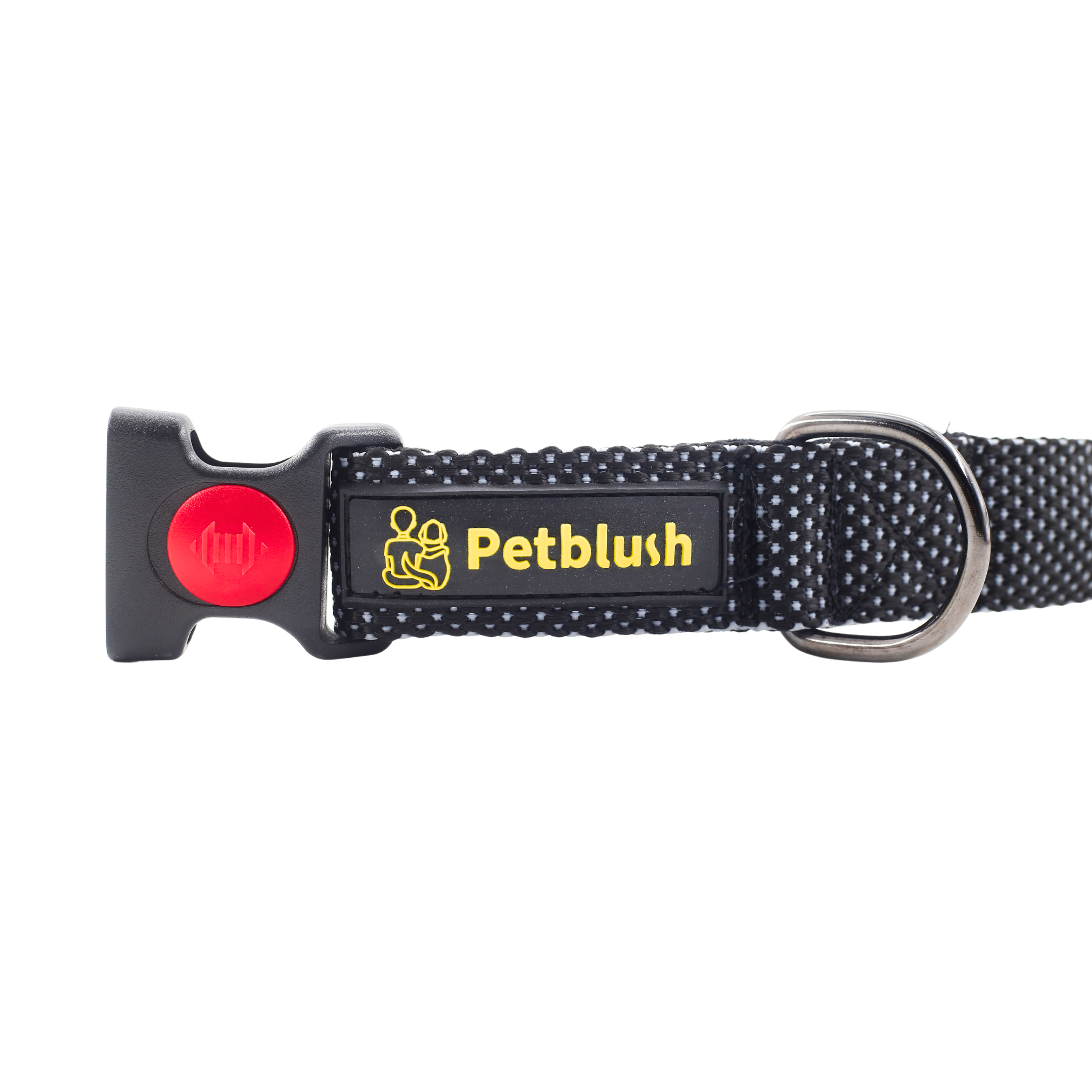 Petblush Dotted Padded Collar With Lock Buckle