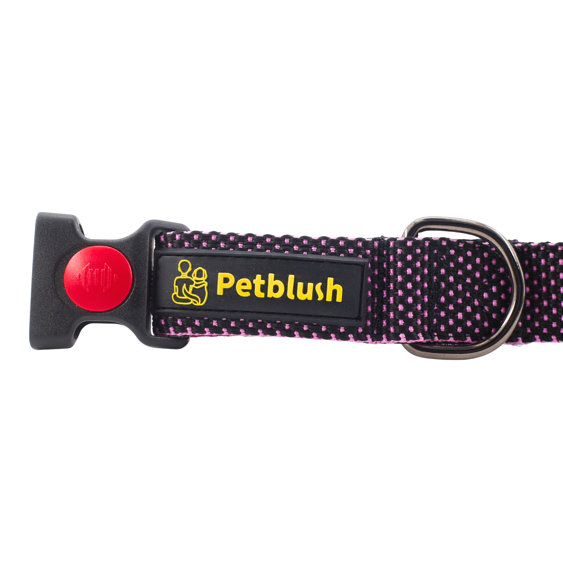 Petblush Dotted Padded Collar With Lock Buckle