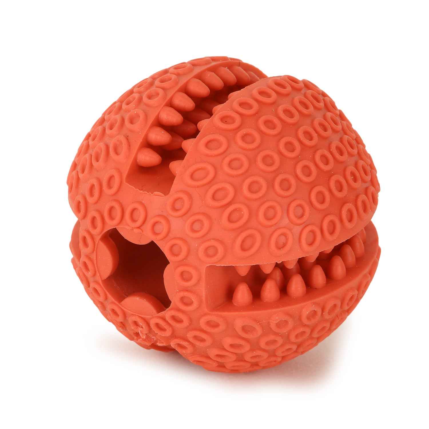 BASIL Solid Ball with Hollow Centre & Grooves in Sides for Treats