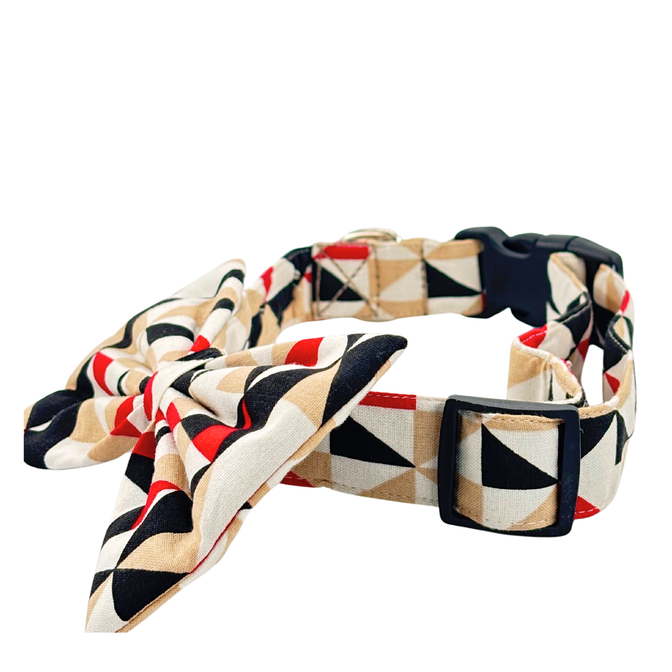Petblush Geometrical Abstract Bow Collars For Dogs