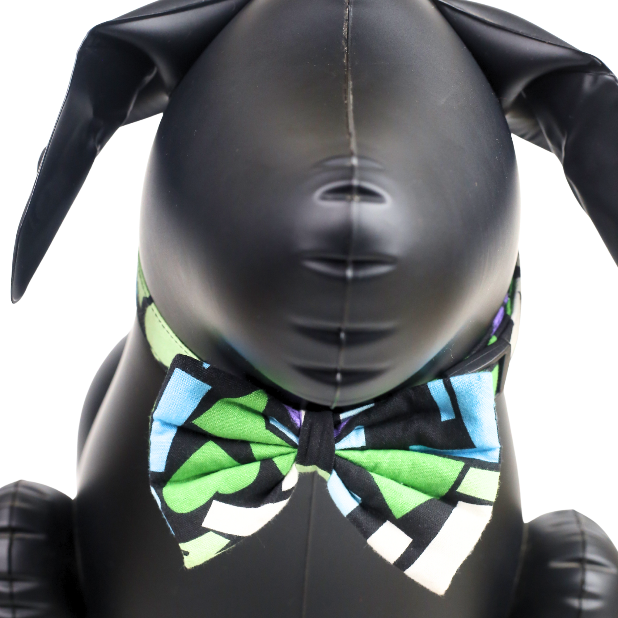 Petblush Funky Abstract Blue Bow Collars for Dogs