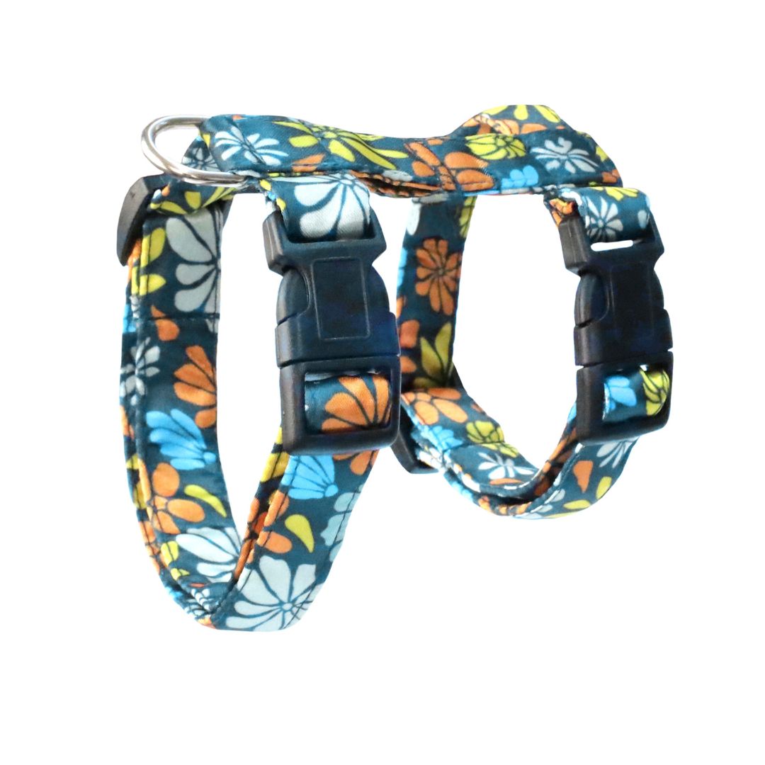 Bold Bloom Puppy & Cat Collar Leash Harness Set