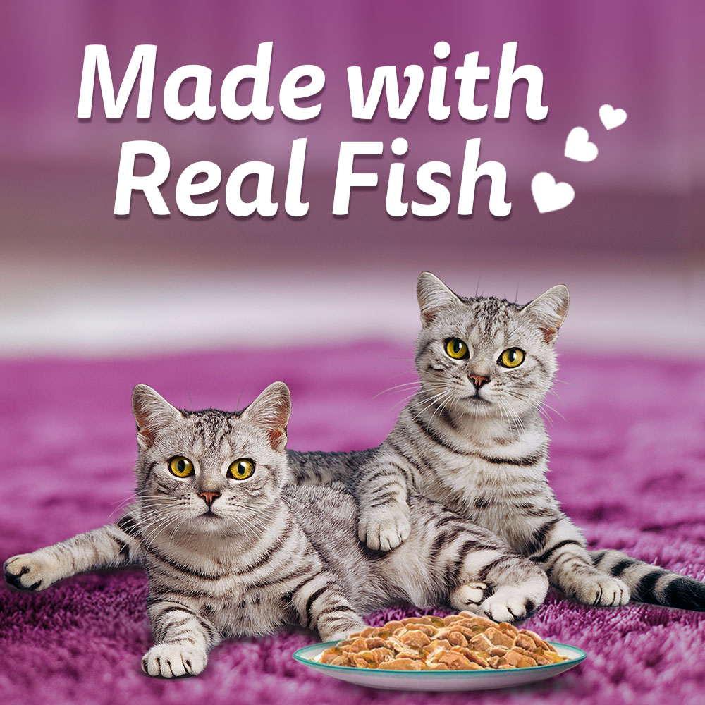 Whiskas Chicken With Salmon Wakame Seaweed in Gravy Tasty Mix Adult Cat Wet Food