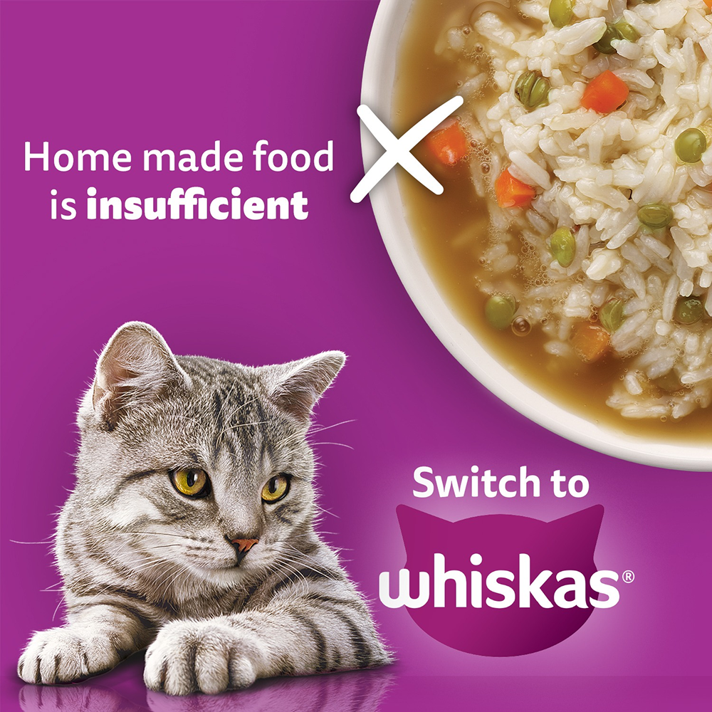 Whiskas Salmon in Gravy Meal Adult Cat Wet Food