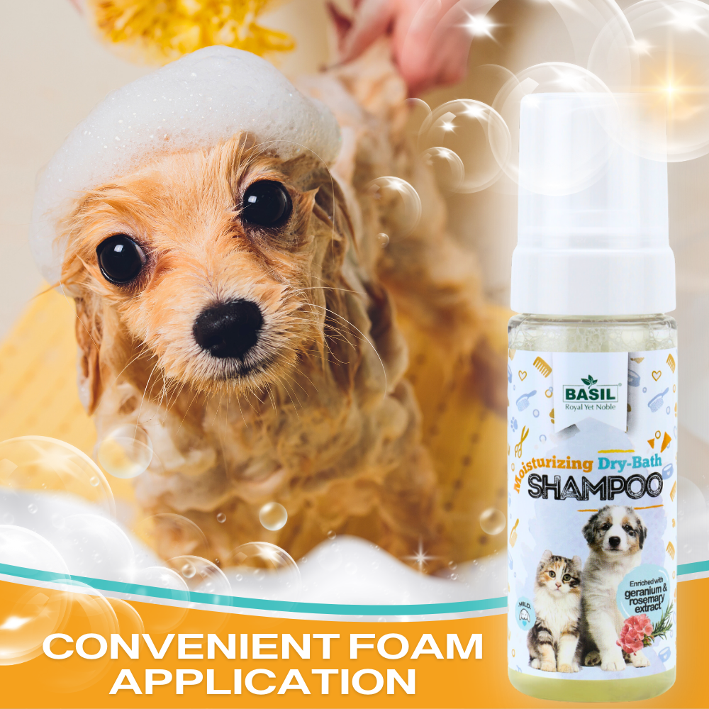 Dry Bath Foam Shampoo for Puppies & Kittens, 150 ML
