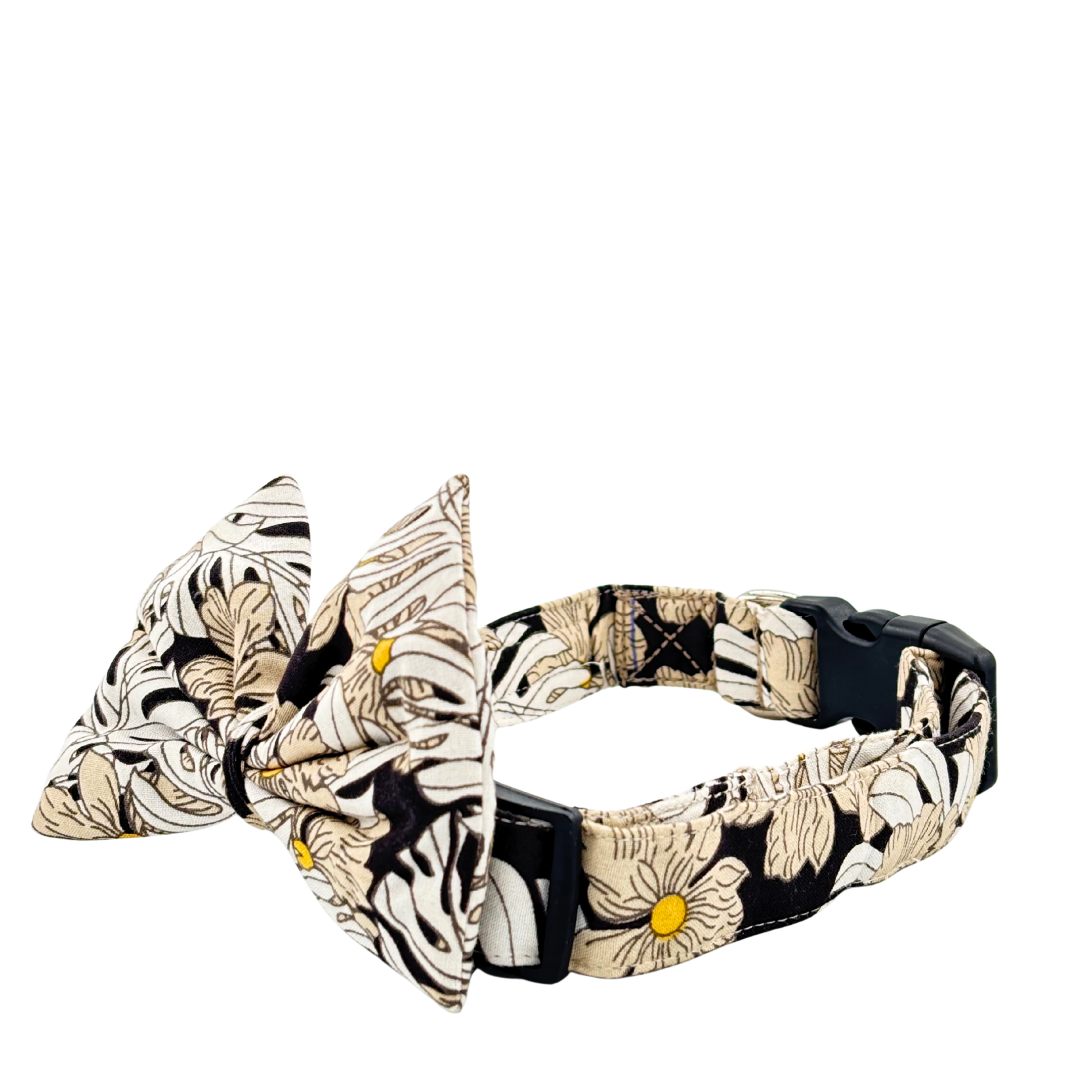 Petblush Floral Print Bow Collars For Dogs