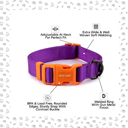 Amethyst Dog Collar