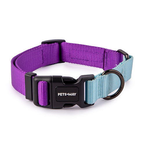 Amethyst & Sky - Dual Color Dog Collar