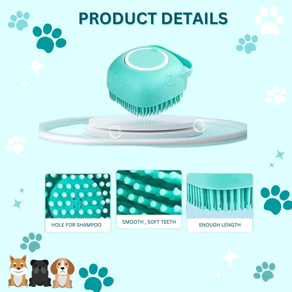 Petblush Pet Bath Brush Perfect For Cat & Dog