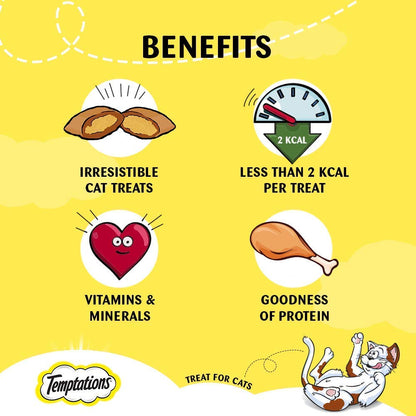 Temptations Cat Treat Savoury Salmon Flavour - 85g
