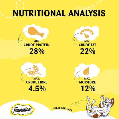 Temptations Cat Treat Tasty Chicken Flavour - 85g
