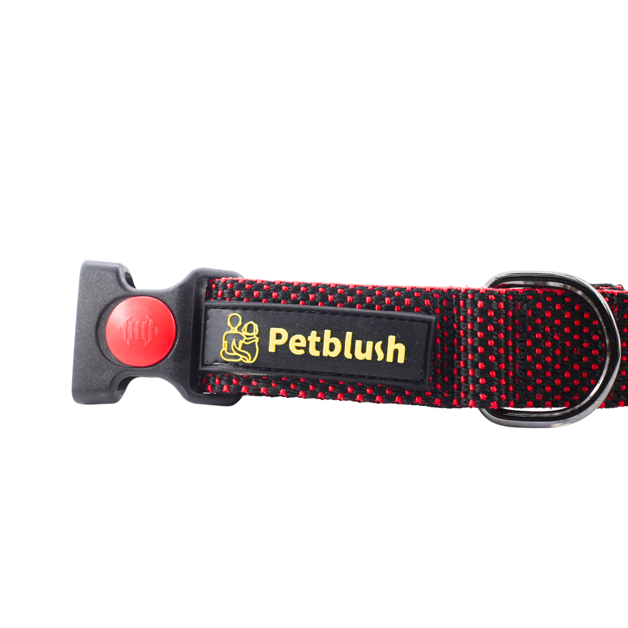 Petblush Dotted Padded Collar With Lock Buckle